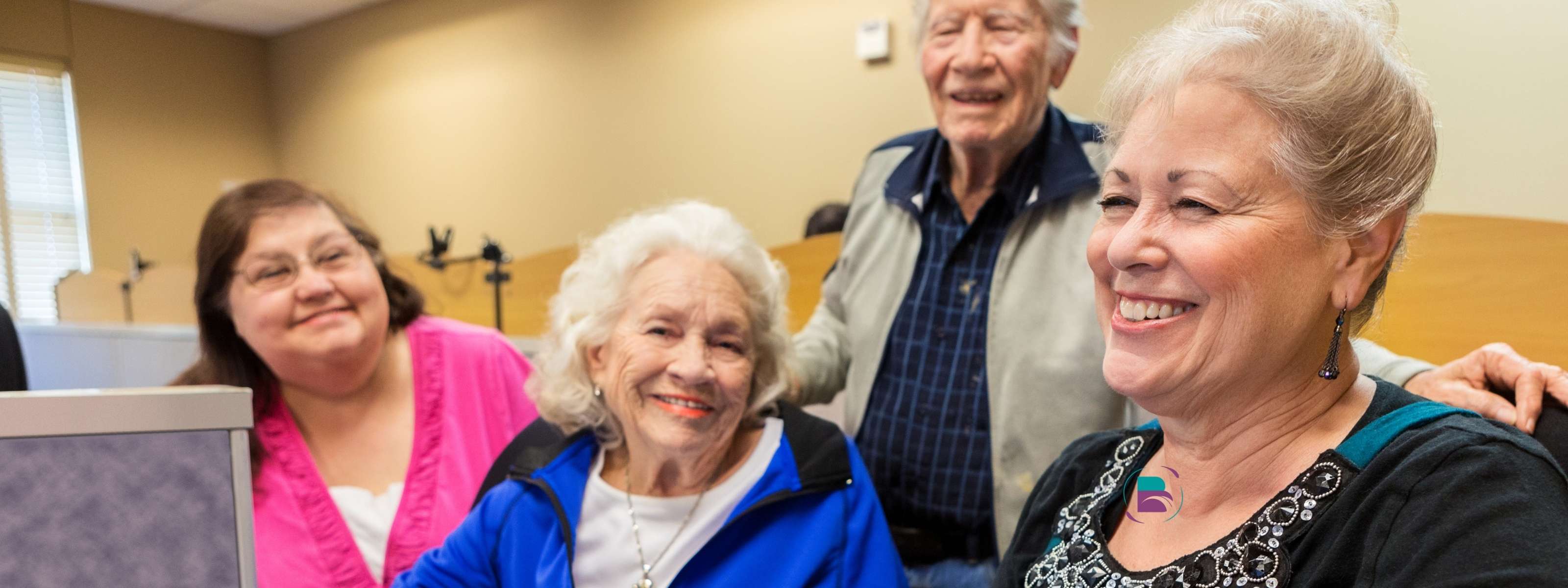 Active seniors enjoying amenities and community life